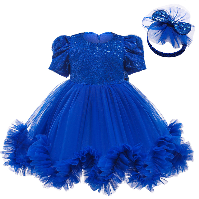 Sukienka świąteczna-księżniczka dla noworodka - ubranie dla dziewczynki (1 rok) na przyjęcie urodzinowe - LZH - Wianko - 14