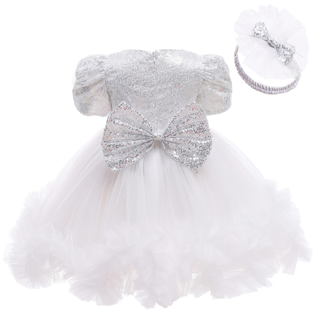 Sukienka świąteczna-księżniczka dla noworodka - ubranie dla dziewczynki (1 rok) na przyjęcie urodzinowe - LZH - Wianko - 11