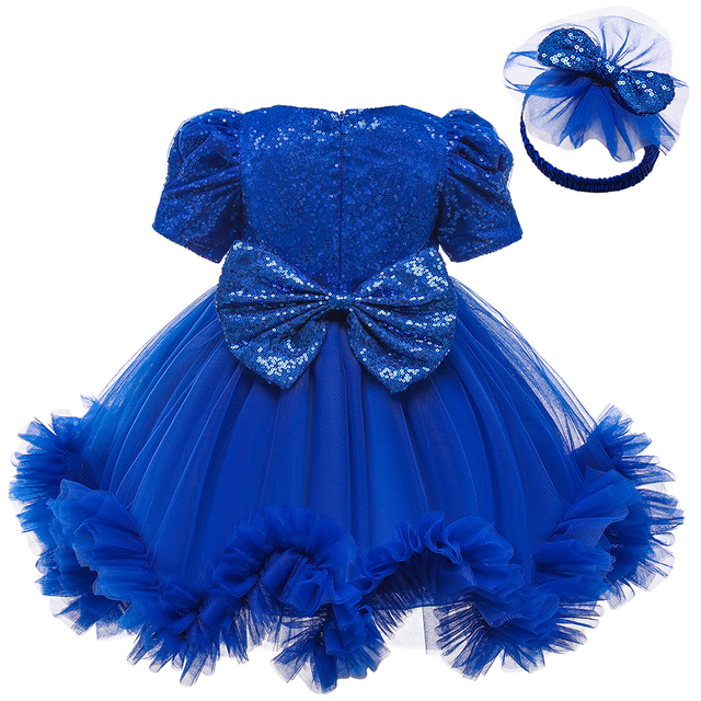 Sukienka świąteczna-księżniczka dla noworodka - ubranie dla dziewczynki (1 rok) na przyjęcie urodzinowe - LZH - Wianko - 13