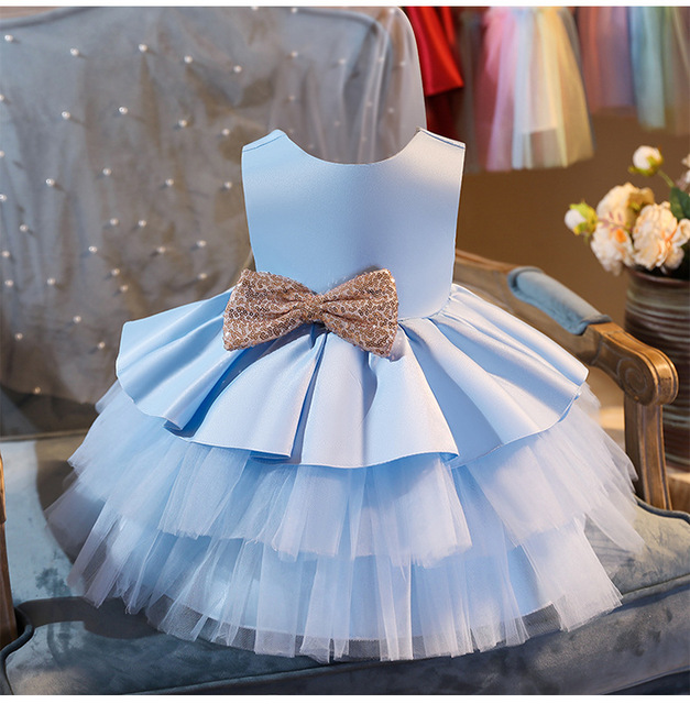 Sukienka świąteczna-księżniczka dla noworodka - ubranie dla dziewczynki (1 rok) na przyjęcie urodzinowe - LZH - Wianko - 21