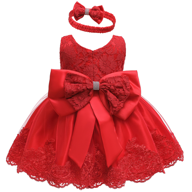 Sukienka świąteczna-księżniczka dla noworodka - ubranie dla dziewczynki (1 rok) na przyjęcie urodzinowe - LZH - Wianko - 30