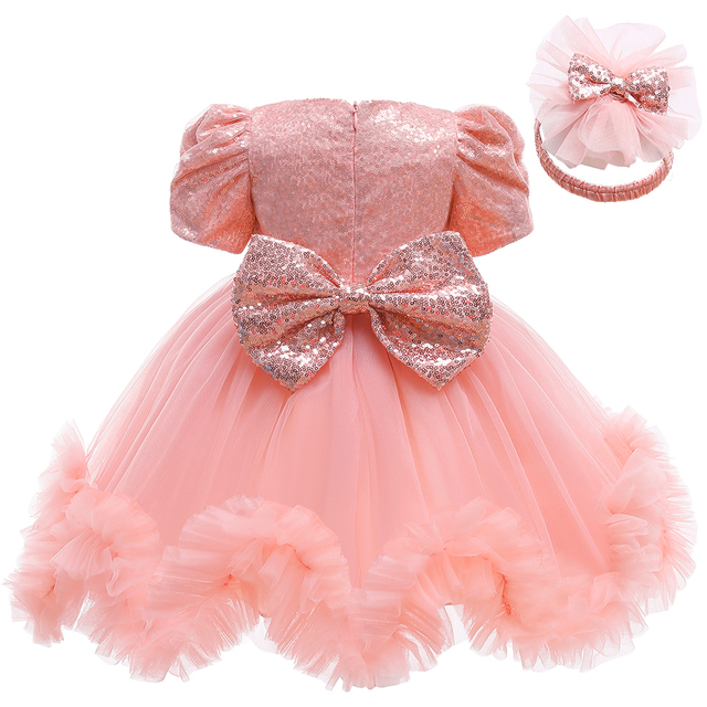 Sukienka świąteczna-księżniczka dla noworodka - ubranie dla dziewczynki (1 rok) na przyjęcie urodzinowe - LZH - Wianko - 12