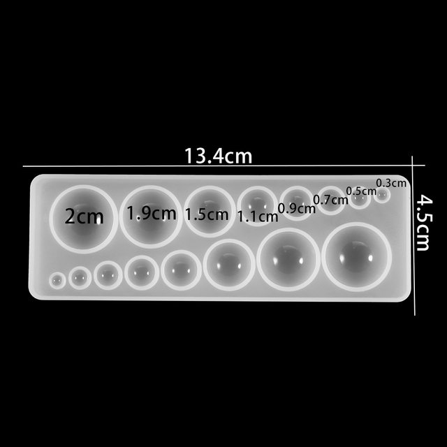 1szt. Półkula Oblate Cabochon - Wisiorek z Formy Silikonowej - Tworzenie Biżuterii - Wianko - 3