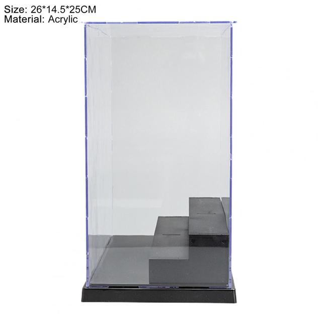 Akrylowe pudełko prezentacyjne na wyświetlacz dla modelarzy kolekcjonerskich z przezroczystą kostką - Wianko - 7