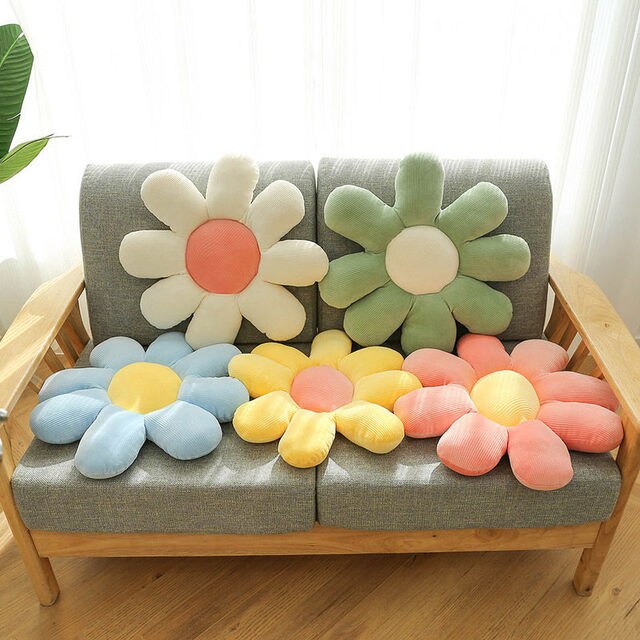 Poduszka kwiatowa mała stokrotka - poduszka ozdobna do dekoracji wnętrz, idealna do sofy, fotela lub jako poduszka podłogowa - Wianko - 5