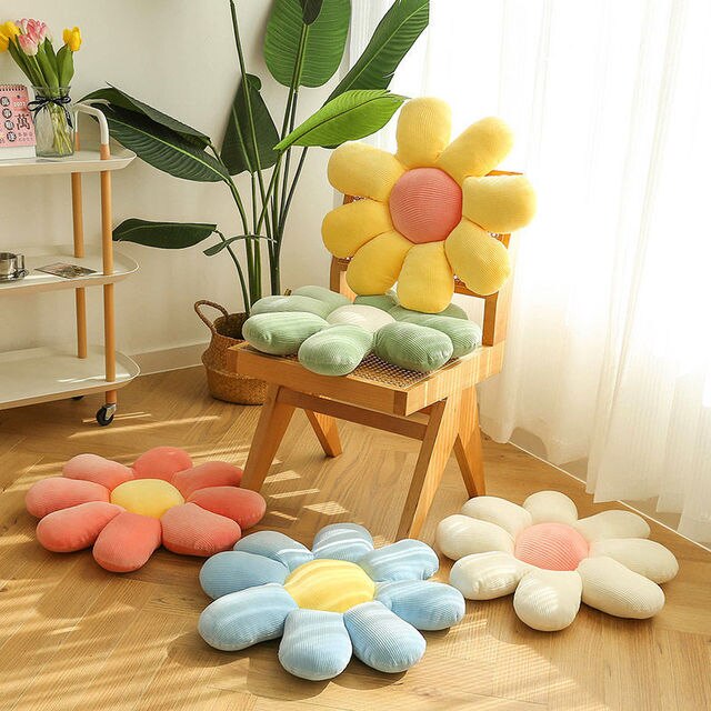 Poduszka kwiatowa mała stokrotka - poduszka ozdobna do dekoracji wnętrz, idealna do sofy, fotela lub jako poduszka podłogowa - Wianko - 6