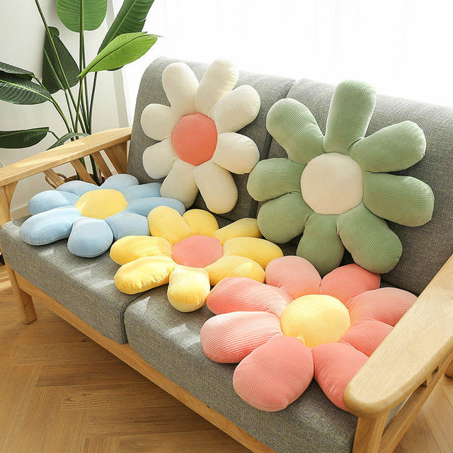 Poduszka kwiatowa mała stokrotka - poduszka ozdobna do dekoracji wnętrz, idealna do sofy, fotela lub jako poduszka podłogowa - Wianko - 8