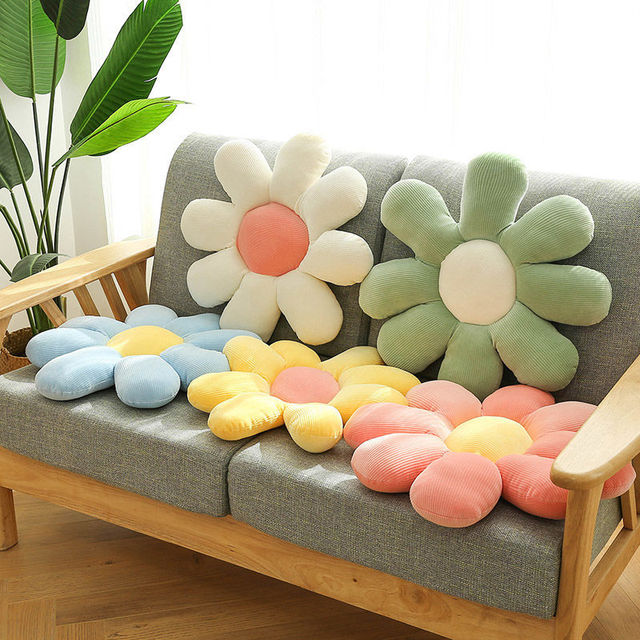 Poduszka kwiatowa mała stokrotka - poduszka ozdobna do dekoracji wnętrz, idealna do sofy, fotela lub jako poduszka podłogowa - Wianko - 9