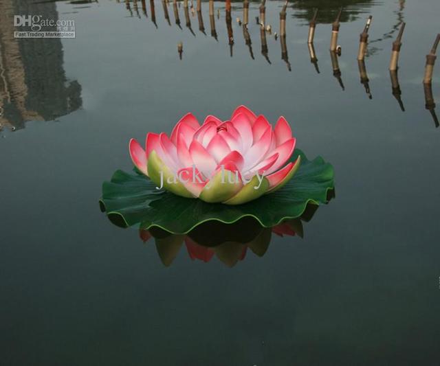 Duży sztuczny symulowany kwiat lotosu o średnicy 29 cm do dekoracji ślubnych i wystroju domu w kolorach: różowy, czerwony, fioletowy, pomarańczowy, biały - Wianko - 7