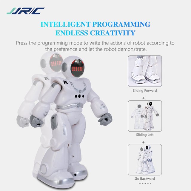 JJRC R18 2.4G - inteligentny RC Robot zdalnie sterowany z czujnikiem gestów, programowaniem i prezentacją, z muzyką, piosenkami i oświetleniem - Wianko - 27