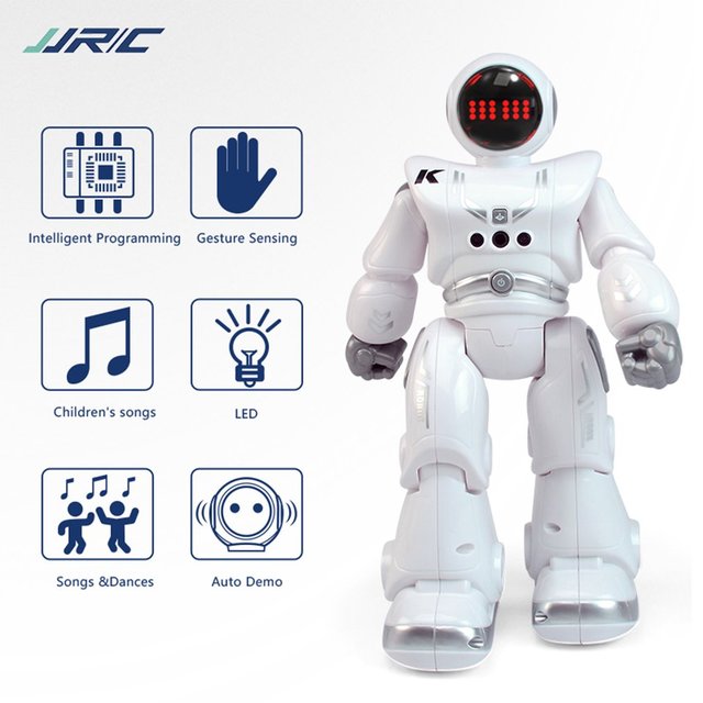 JJRC R18 2.4G - inteligentny RC Robot zdalnie sterowany z czujnikiem gestów, programowaniem i prezentacją, z muzyką, piosenkami i oświetleniem - Wianko - 39