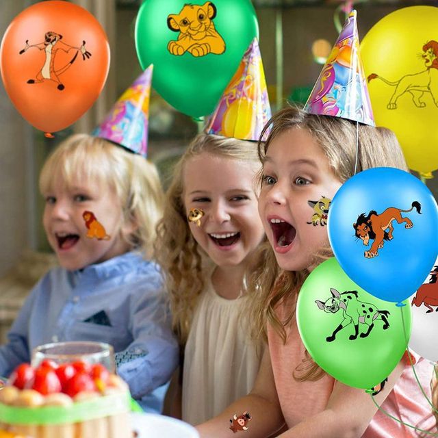 10 sztuk 12-calowych lateksowych balonów Król Lew do dekoracji na przyjęcie urodzinowe, baby shower i imprezy dla dzieci - Wianko - 15