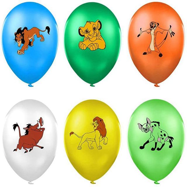 10 sztuk 12-calowych lateksowych balonów Król Lew do dekoracji na przyjęcie urodzinowe, baby shower i imprezy dla dzieci - Wianko - 11