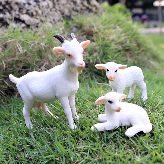 Figurka edukacyjna zwierzęta gospodarskie Alpaca krowa koń owca koza - miniaturowa zabawka dla dziecka - Wianko - 32