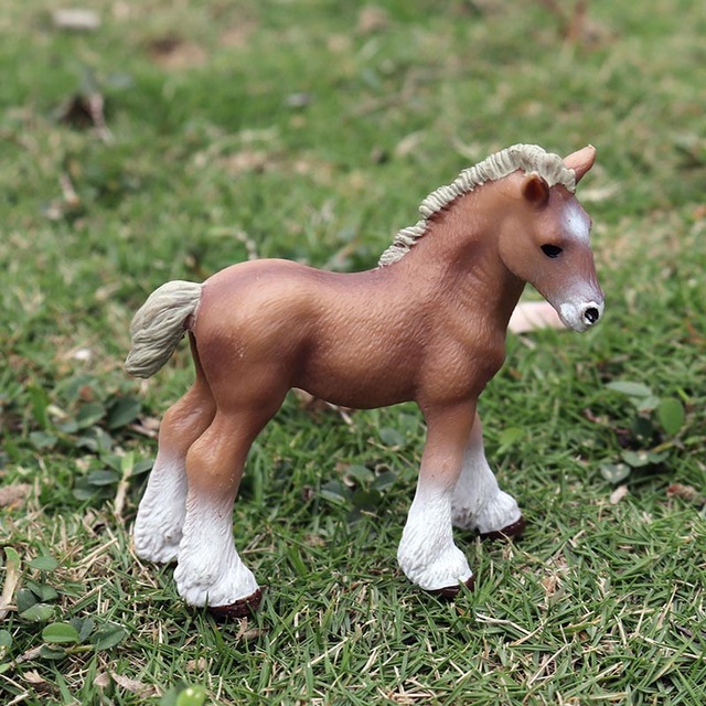 Figurka edukacyjna zwierzęta gospodarskie Alpaca krowa koń owca koza - miniaturowa zabawka dla dziecka - Wianko - 19