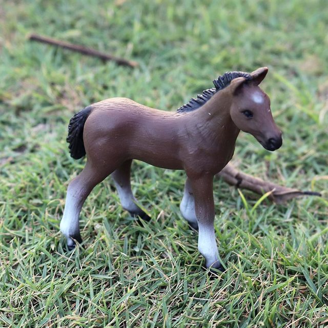 Figurka edukacyjna zwierzęta gospodarskie Alpaca krowa koń owca koza - miniaturowa zabawka dla dziecka - Wianko - 22