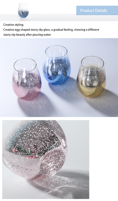 Naczynie na napoje z odpornym na wysoką temperaturę przezroczystym szkłem Nordic Starry Sky - Wianko - 4