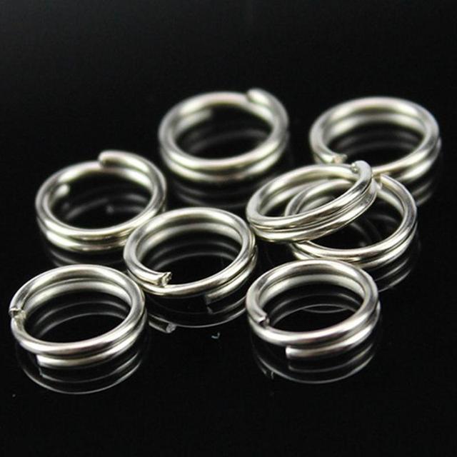 250 sztuk stalowych pierścieni o rozmiarach podwójnej pętli ze stali nierdzewnej - Wianko - 7