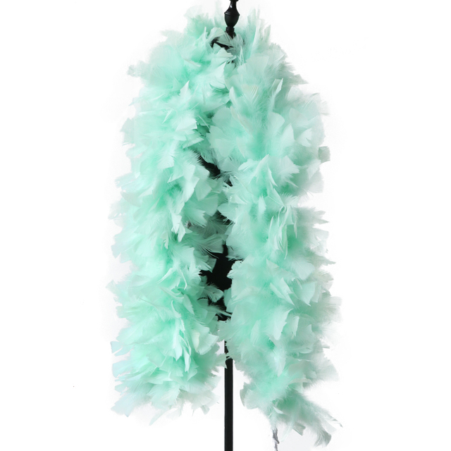 Boa Diy - puszyste indycze pióra, 200g, szerokość 22cm, dekoracja wstążką - Wianko - 31