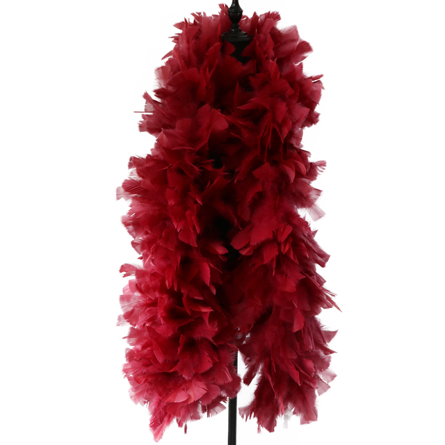 Boa Diy - puszyste indycze pióra, 200g, szerokość 22cm, dekoracja wstążką - Wianko - 45