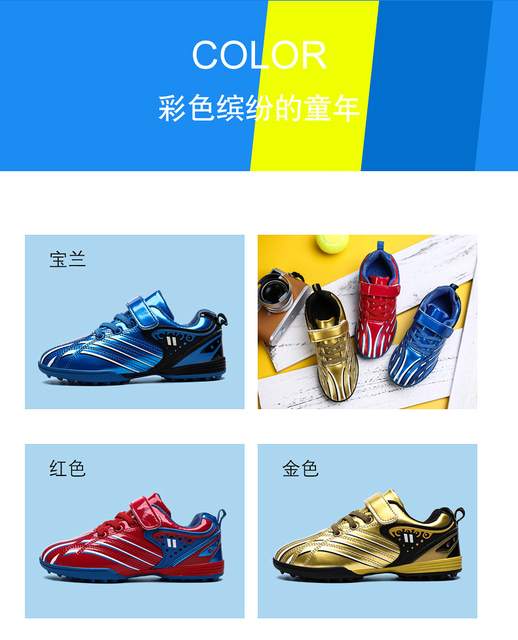 Młodzieżowe buty piłkarskie z odkrytymi korkami 2021, rozmiar 29-39 - Wianko - 13