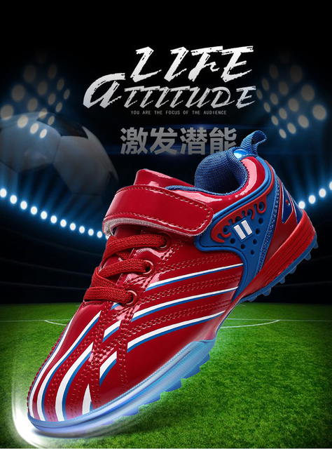 Młodzieżowe buty piłkarskie z odkrytymi korkami 2021, rozmiar 29-39 - Wianko - 11