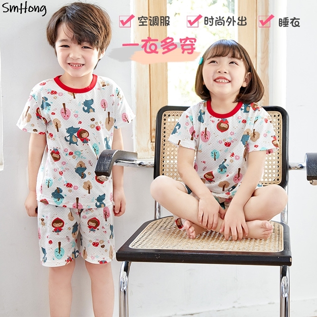 Letnia bawełniana piżama dziewczynek z motywem jednorożca dla dzieci, 2-11 lat - Wianko - 24
