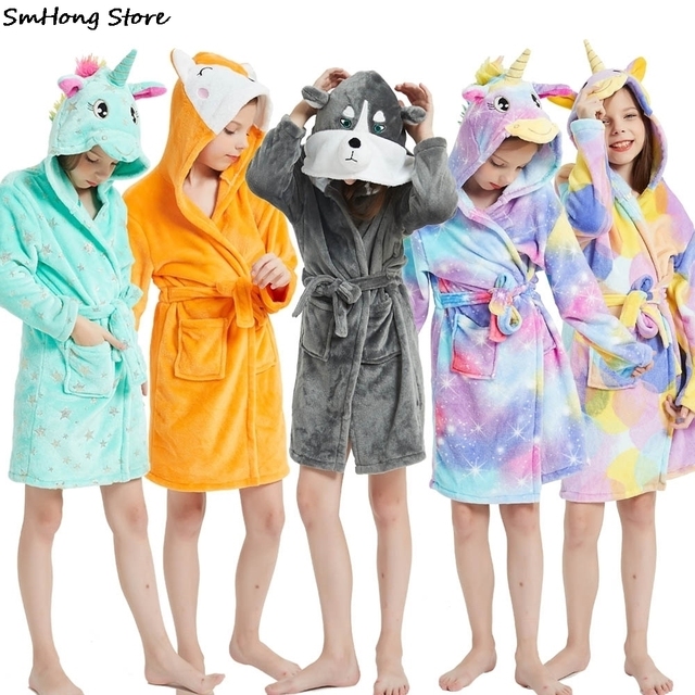 Letnia bawełniana piżama dziewczynek z motywem jednorożca dla dzieci, 2-11 lat - Wianko - 3