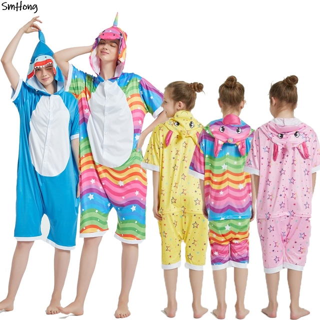 Letnia bawełniana piżama dziewczynek z motywem jednorożca dla dzieci, 2-11 lat - Wianko - 18