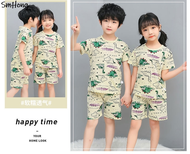 Letnia bawełniana piżama dziewczynek z motywem jednorożca dla dzieci, 2-11 lat - Wianko - 29