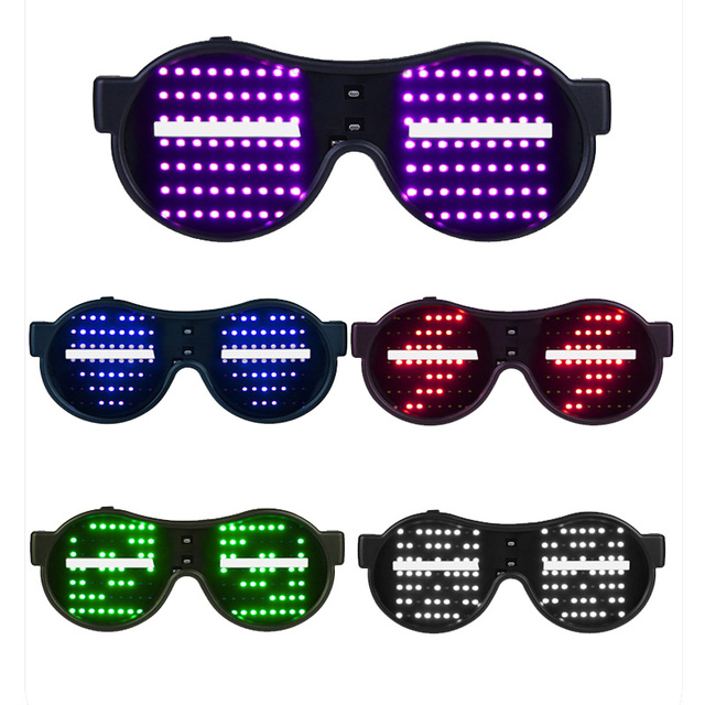 Nowe okulary zabawki świecące, dynamiczny wzór w ciemności, idealne na przyjęcia, Halloween i Boże Narodzenie - Wianko - 1