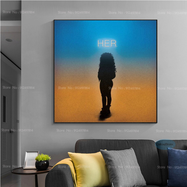 H.E.R. Powrót mojego umysłu: Album Pop Music Art - Obraz plakat na płótnie do salonu - Wianko - 6