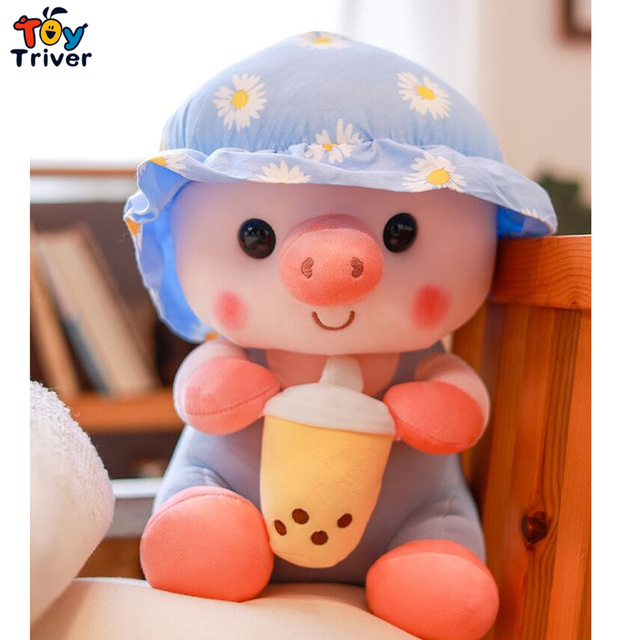 Pluszowa zabawka Pig Boba Bubble Tea Kawaii - idealny prezent dla dzieci i dorosłych - Wianko - 10