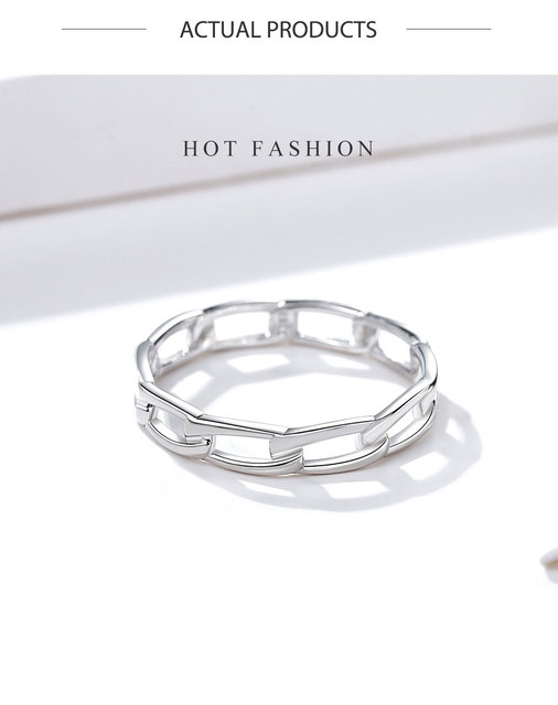 Pierścionek z łączy krzyża o warkoczu, wykonany z prawdziwego srebra 925 dla kobiet, idealny na zaręczyny i ślub – modna biżuteria na prezent 2020 - Wianko - 5