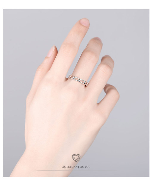 Pierścionek z łączy krzyża o warkoczu, wykonany z prawdziwego srebra 925 dla kobiet, idealny na zaręczyny i ślub – modna biżuteria na prezent 2020 - Wianko - 6