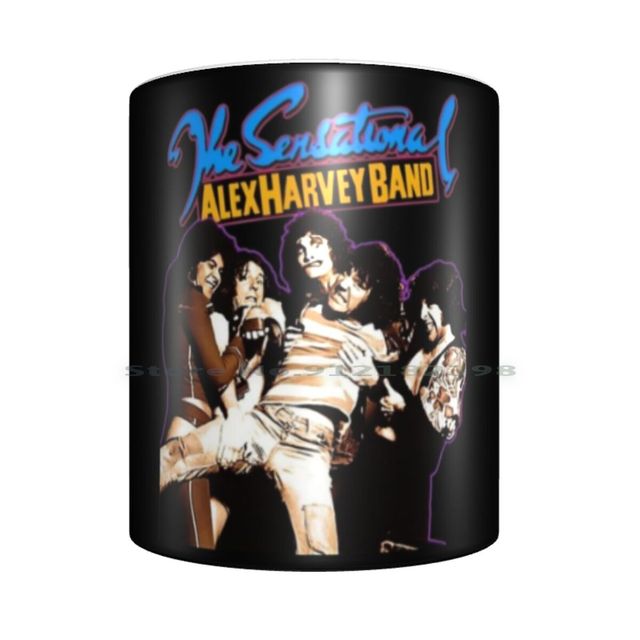 Kubek ceramiczny Alex Harvey Band Glam Hard Heavy 1970s - kawa, herbata, mleko - Wianko - 2