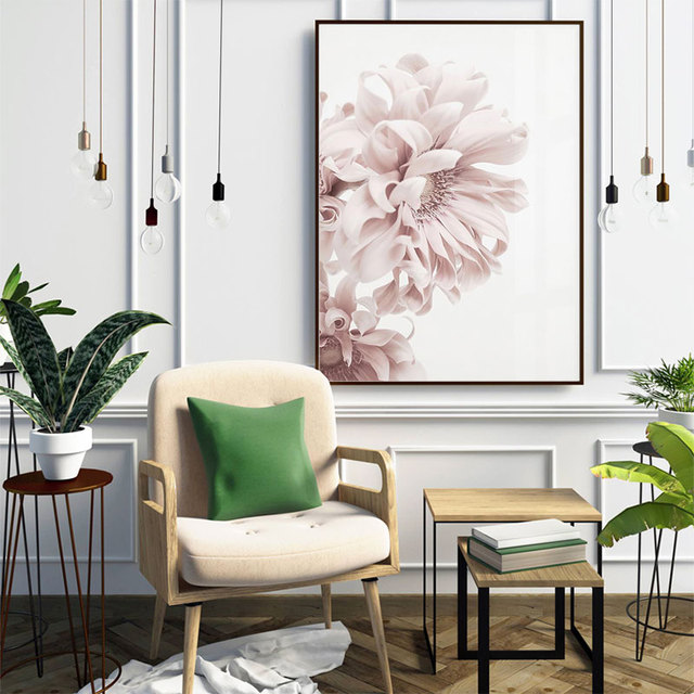 Nowoczesny obraz dekoracyjny - różowy kwiat na płótnie do salonu i sypialni - Wianko - 10