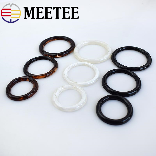 10 aluminiowych pierścieni Meetee 15-60mm do paska - klamry DIY dla ubrań i akcesoriów skórzanych - Wianko - 3
