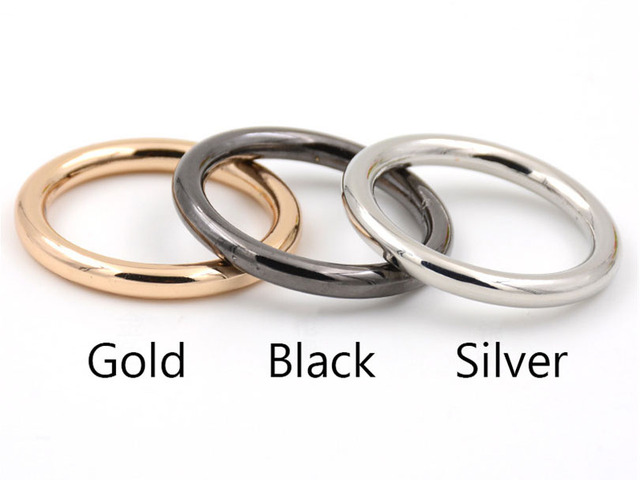 10 aluminiowych pierścieni Meetee 15-60mm do paska - klamry DIY dla ubrań i akcesoriów skórzanych - Wianko - 12
