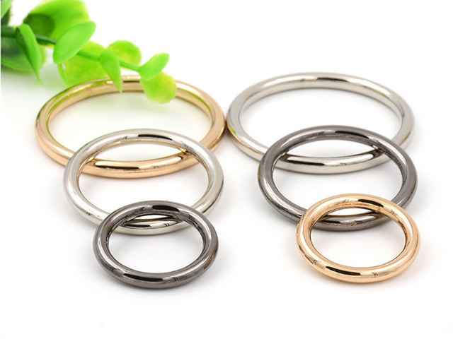 10 aluminiowych pierścieni Meetee 15-60mm do paska - klamry DIY dla ubrań i akcesoriów skórzanych - Wianko - 16