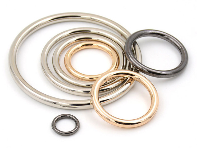 10 aluminiowych pierścieni Meetee 15-60mm do paska - klamry DIY dla ubrań i akcesoriów skórzanych - Wianko - 10