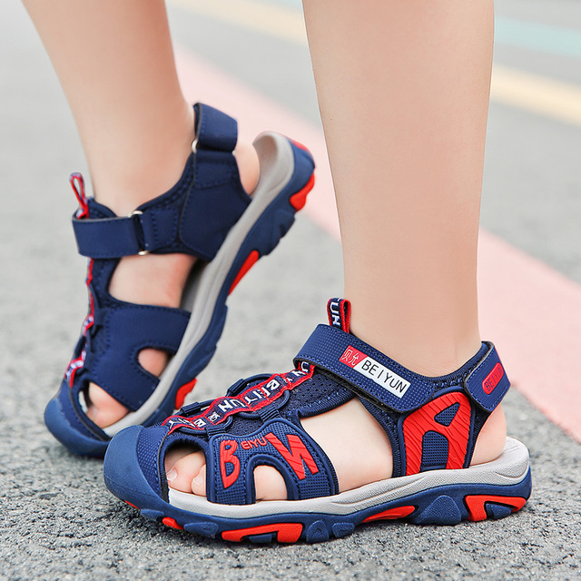 LEMAI 2021 nowe wiosenne sandały dla dzieci chłopięce z miękkim dnem i oddychającą gumową podeszwą - Wianko - 28