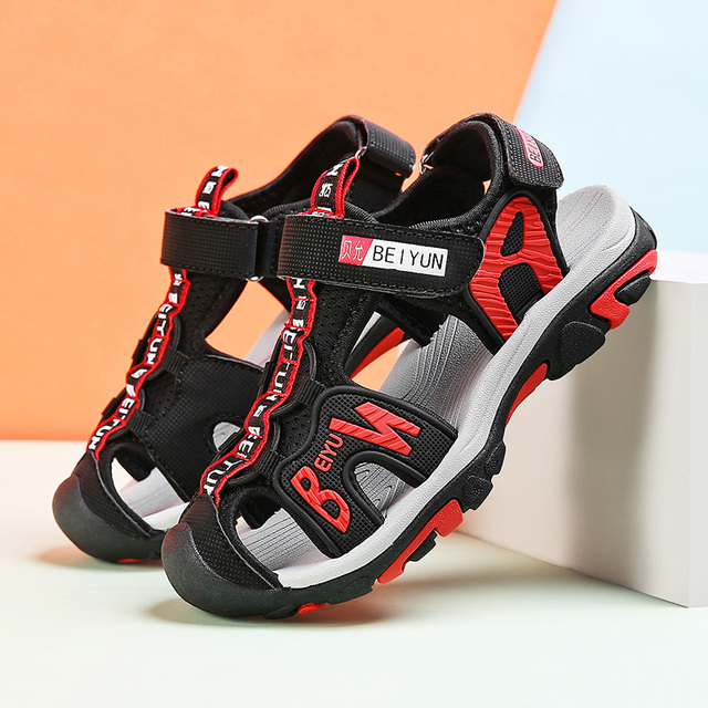 LEMAI 2021 nowe wiosenne sandały dla dzieci chłopięce z miękkim dnem i oddychającą gumową podeszwą - Wianko - 25