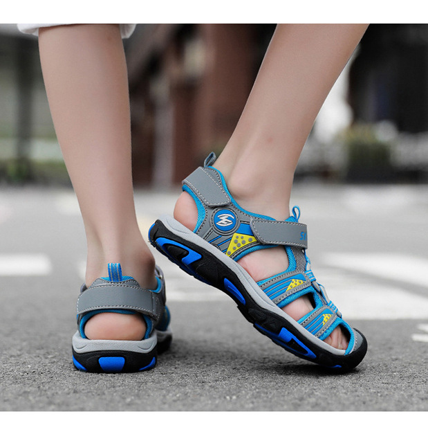 LEMAI 2021 nowe wiosenne sandały dla dzieci chłopięce z miękkim dnem i oddychającą gumową podeszwą - Wianko - 12