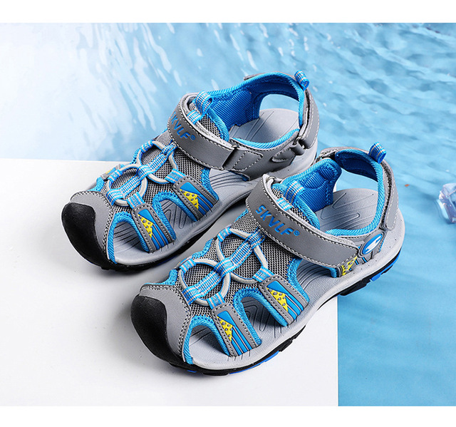 LEMAI 2021 nowe wiosenne sandały dla dzieci chłopięce z miękkim dnem i oddychającą gumową podeszwą - Wianko - 19