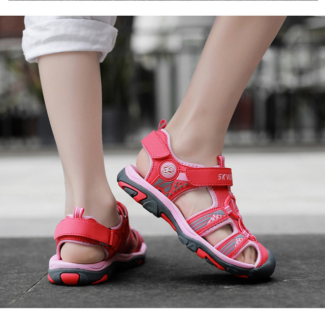 LEMAI 2021 nowe wiosenne sandały dla dzieci chłopięce z miękkim dnem i oddychającą gumową podeszwą - Wianko - 15