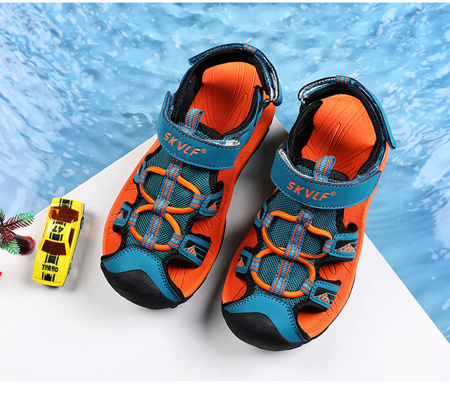 LEMAI 2021 nowe wiosenne sandały dla dzieci chłopięce z miękkim dnem i oddychającą gumową podeszwą - Wianko - 17