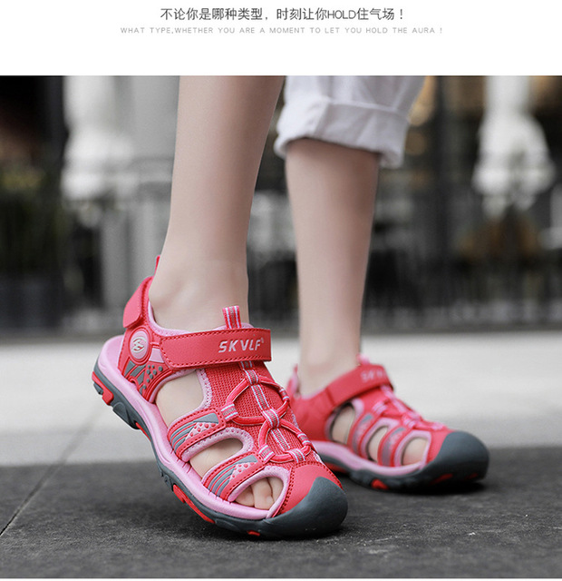 LEMAI 2021 nowe wiosenne sandały dla dzieci chłopięce z miękkim dnem i oddychającą gumową podeszwą - Wianko - 13