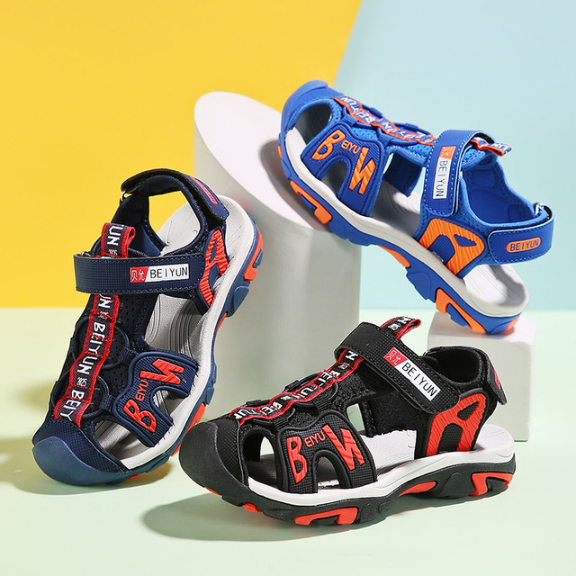 LEMAI 2021 nowe wiosenne sandały dla dzieci chłopięce z miękkim dnem i oddychającą gumową podeszwą - Wianko - 24