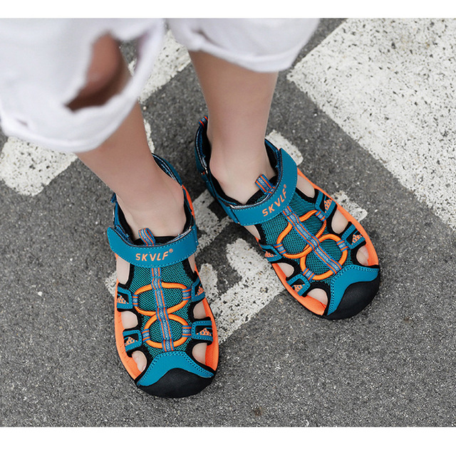 LEMAI 2021 nowe wiosenne sandały dla dzieci chłopięce z miękkim dnem i oddychającą gumową podeszwą - Wianko - 7